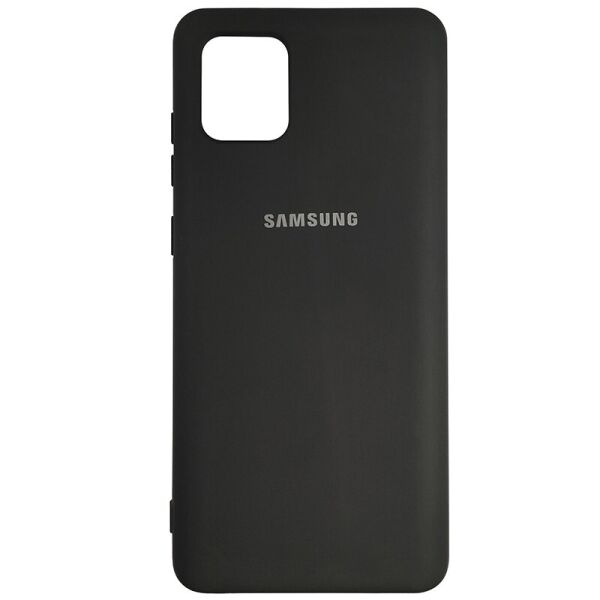 

Чехол Silicone Case for Samsung Note 10 Lite Black