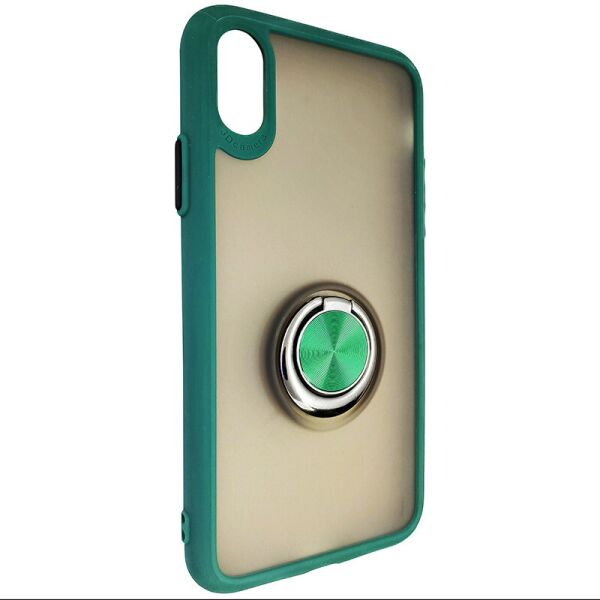 

Чехол Totu Copy Ring Case iPhone X/XS Green+Black
