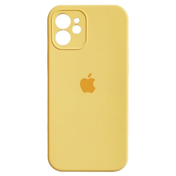 

Чехол Silicone Full Camera для Apple iPhone 12 Yellow