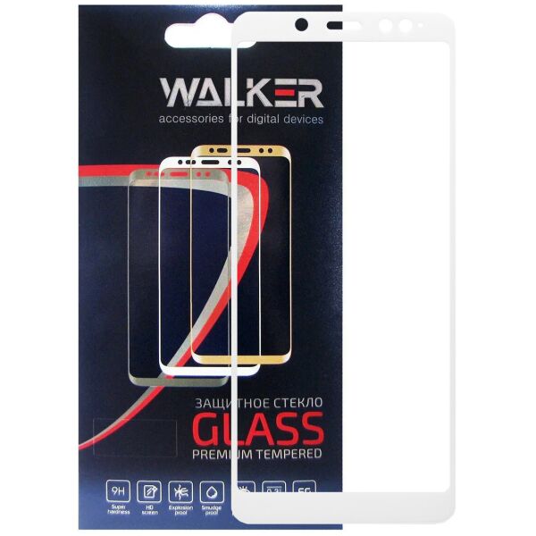 

Защитное стекло Walker 3D Full Glue для Xiaomi Redmi Note 5/5 Pro White