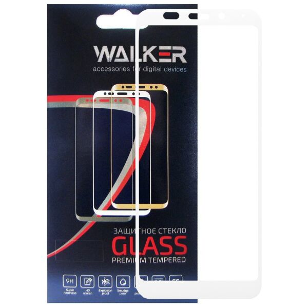 

Защитное стекло Walker 3D Full Glue для Xiaomi Redmi 5 Plus White