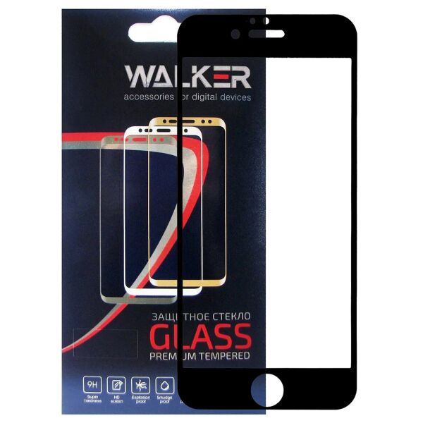 

Защитное стекло Walker 3D Full Glue для Apple iPhone 6/6S Black