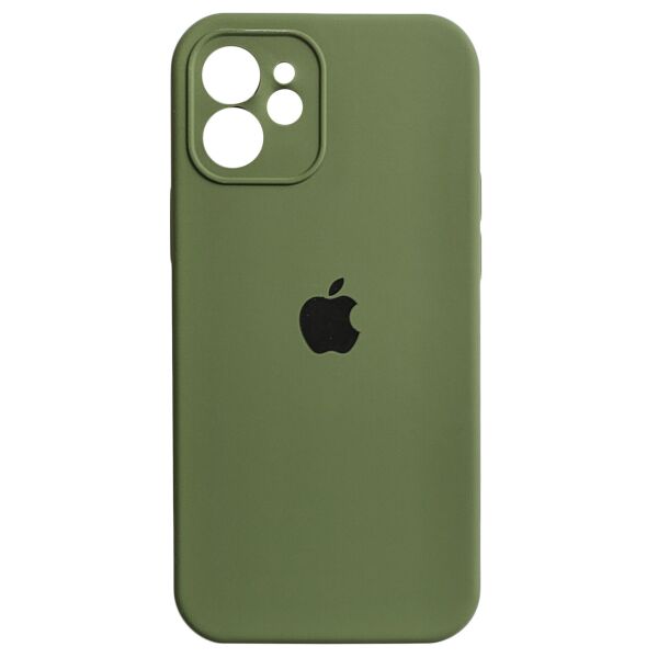 

Чехол Silicone Full Camera для Apple iPhone 12 Army Green