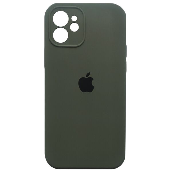 

Чехол Silicone Full Camera для Apple iPhone 12 Dark Olive