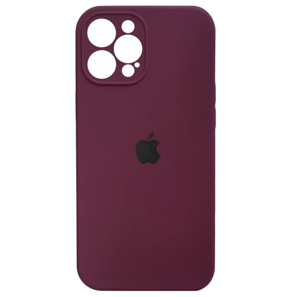 

Чехол Silicone Full Camera для Apple iPhone 12 Pro Max Plum
