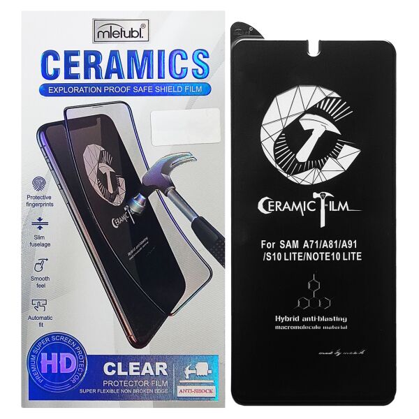 

Защитная пленка Mletubl Ceramic для Samsung Galaxy S10 Lite/Note 10 Lite Black