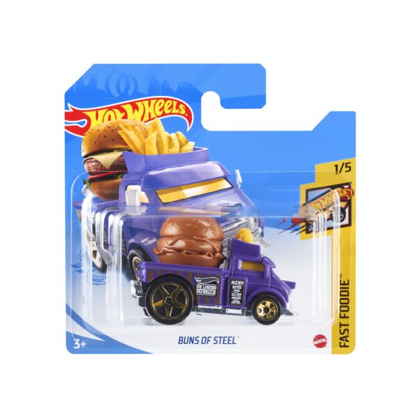 

Машинка Хот Вилс Hot Wheels BUNS OF STEEL FAST FOODIE -2021 Mattel GTC22 - M521