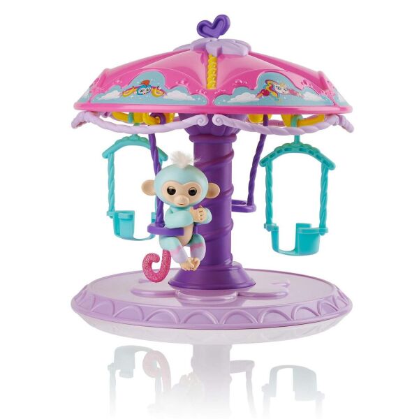 

Карусель с интерактивной обезьянкой Абигель WowWee Fingerling Playset Twirl-A-Whirl Carousel (3736)