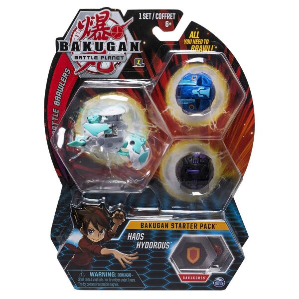 

Игровой набор Spin Master Bakugan Starter Pack 3-Pack, Haos Hydorous из 3 Бакуганов(6053051)