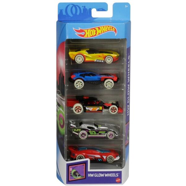 

Подарочный набор машинок Hot Wheels HW Glow Wheels 1:64 (GHP65) (01806)