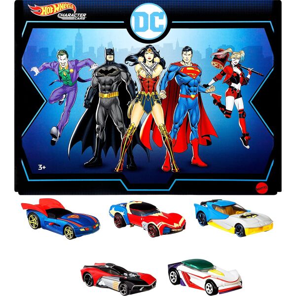 

Подарочный набор машинок Hot Wheels DC Character Cars 5 шт (HBY33)