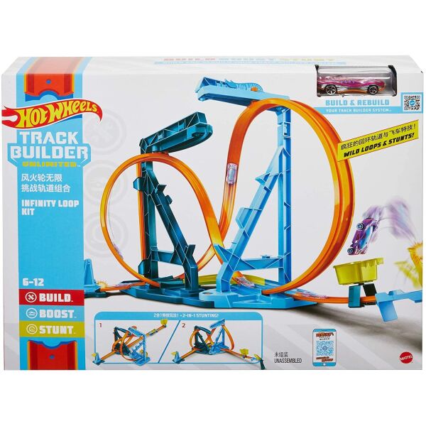 

Трек Hot Wheels Track Builder Unlimited Infinity Loop Kit Бесконечная петля (GVG10)