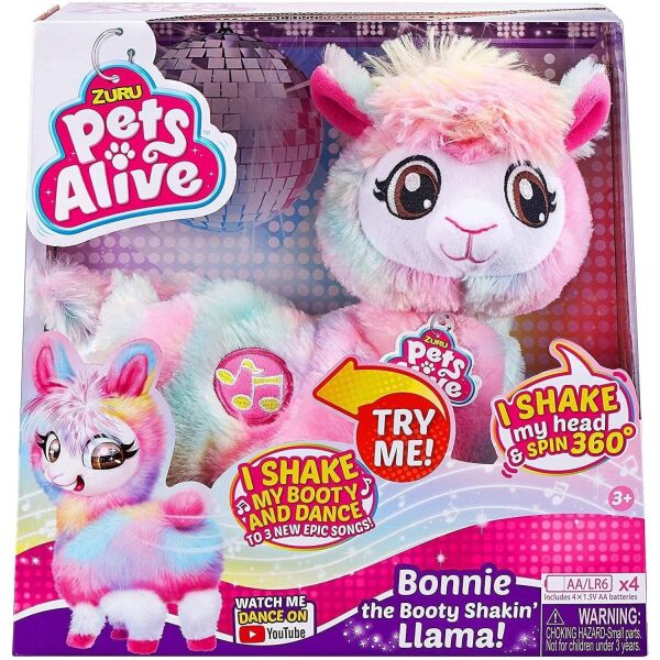

Интерактивная игрушка "Pets Alive Rainbow Bonnie" The Booty Shakin Llama Лама-танцовщица (9518)