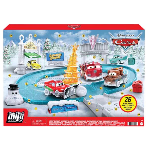 

Игровой набор Адвент календарь Disney and Pixar Cars Mini Racers Advent Calendar Дисней Тачки (GXT25)