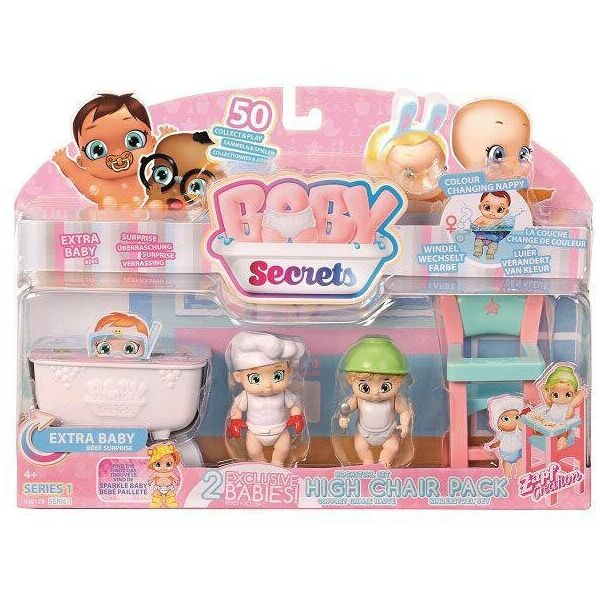 

Игровой набор Baby Secrets High Chair Pack Пупсы со стулом для кормления (930175)