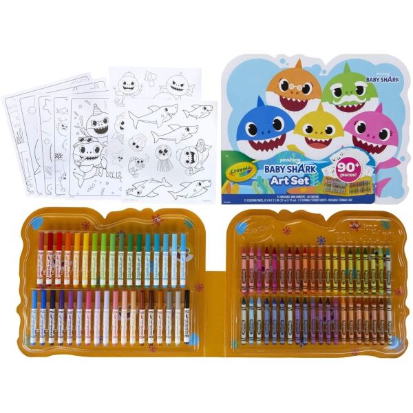 

Набор для рисования Crayola Baby Shark Art Set, 90шт. (04-1042)