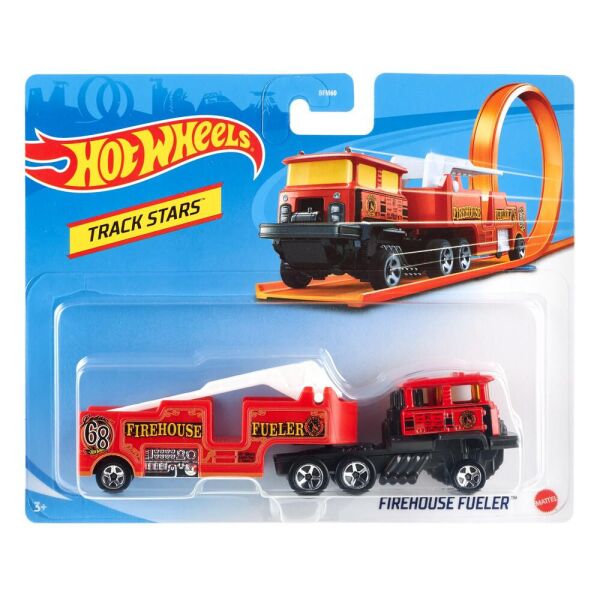 

Грузовик Хот Вилс Hot Wheels Track Stars Firehouse Fueler Трейлер Файерхаус Фуллер Mattel GRV13 - K819 (BFM60)