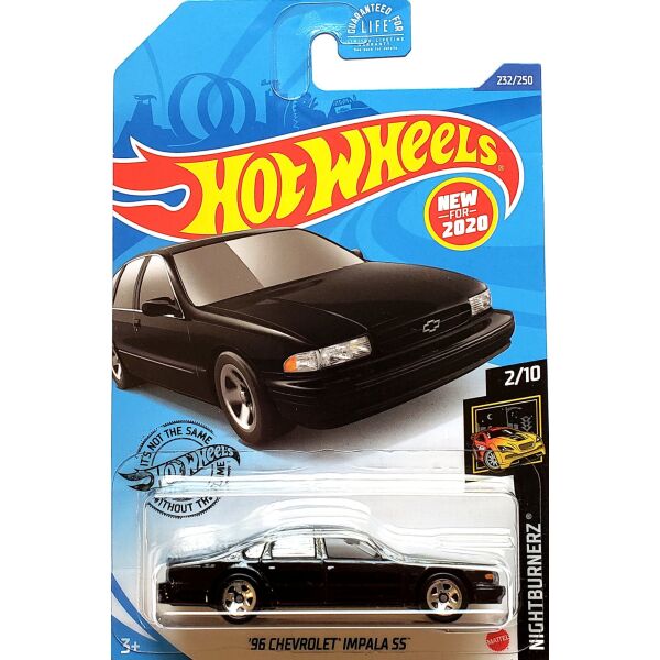 

Машинка Hot Wheels 1996 Шевроле Impala SS 2/10 Nightburnerz 2020 Mattel GHB74-M9COB