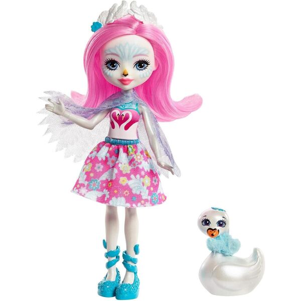 

Лялька Mattel Enchantimals Saffi Swan Doll and Poise Лебедь Сафф и Пойзен (FRH38)