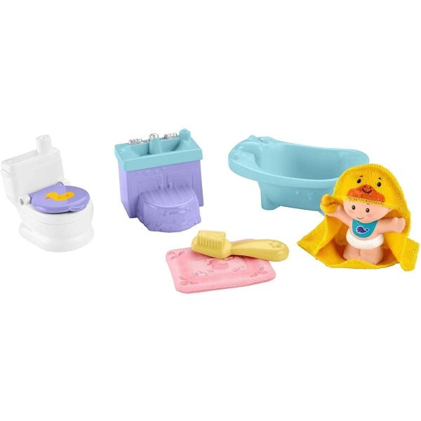 

Игровой набор Fisher-Price Little People Wash & Go Малыш в ванной комнате (GKP66)