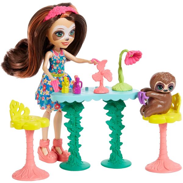 

Игровой набор Enchantimals Slow-Down Salon, Sela Sloth Салон красоты Сэлы Ленни (GFN54)