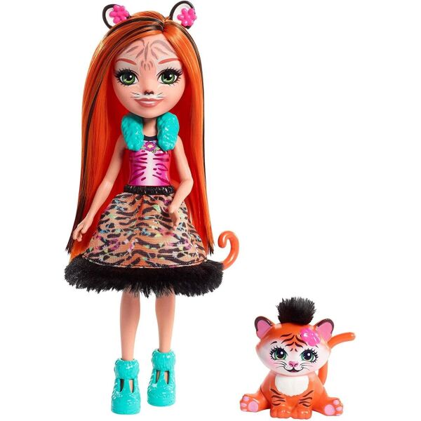 

Кукла Enchantimals Tanzie Tiger Doll and Tuft Figure Playset Тигренок (FRH39) (B077PKDQV1)