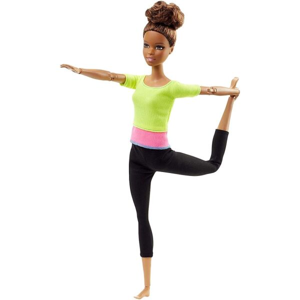 

Кукла Barbie Made to Move Doll Барби Йога из серии Безграничный движение Афроамериканки (DHL83)