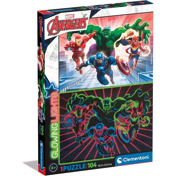 

Пазл Clementoni Glowin Lights Collection - Marvel Avengers Puzzle 104 шт. (27554)