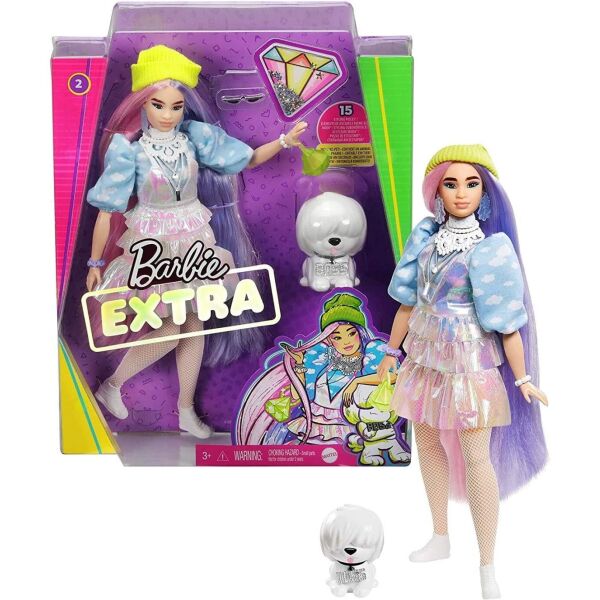

Кукла Barbie Extra Doll #2 Барби Экстра Мерцающий вид (GVR05)