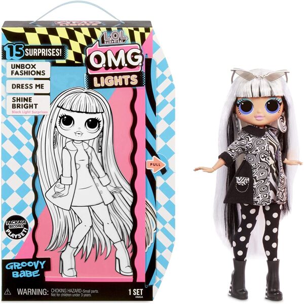 

Игровой набор с куклой LOL Surprise! серия OMG Lights Groovy Babe Прекрасная леди (565154)
