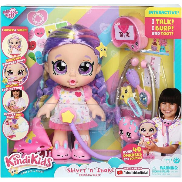 

Интерактивная кукла Kindi Kids Shiver ‘N’ Shake Rainbow Kate англ. язык (50041)