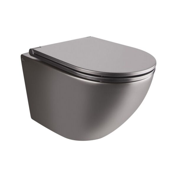 

Унитаз подвесной Qtap Robin безобедочный с сиденьем Slim Soft-close (QT1333046ENRMB)