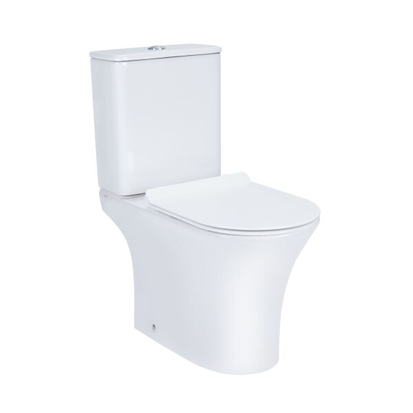 

Унитаз-компакт Qtap Presto безобедочный с сиденьем Soft-close (QT24221217AW)