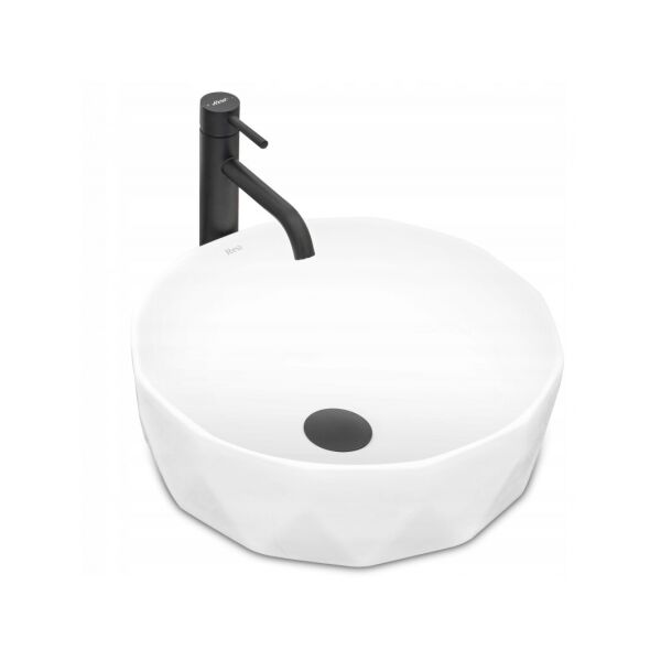 

Раковина Rea VISTA WHITE на столешницу, белая REA-U4601