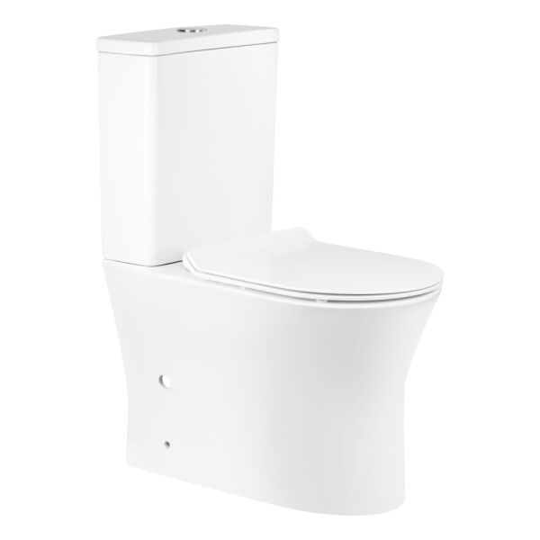 

Унитаз-компакт Qtap Virgo безобедочный с сиденьем Soft-close (QT18222169ARW)