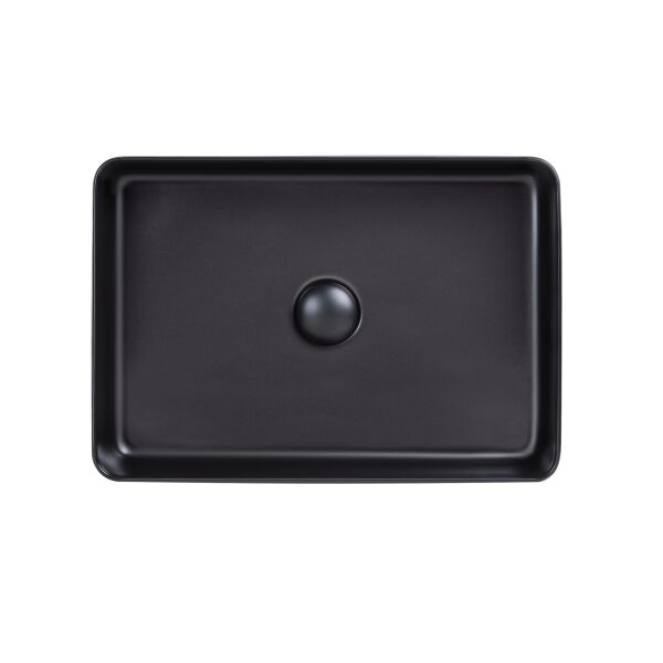 

Раковина-чаша Qtap Tern 500х350х145 Matt black с донным клапаном QT1711A055MB
