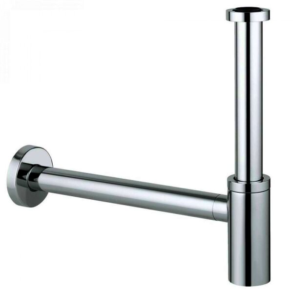 

Сифон для раковины Grohe бутылочный, без донного клапана, цвет хром 28912000
