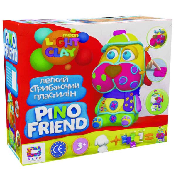 

Набор лёгкого прыгающего пластилина ТМ Moon Light Clay Pino Фред, в кор. 22*28*12см