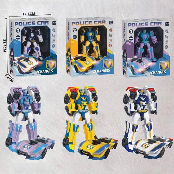 

Трансформер полиция, робот+машина, 13см, 3 цвета, в корр. 17,5*21,5*7,5см (48шт)