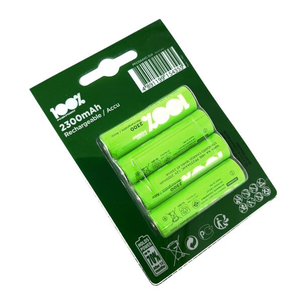 

Аккумулятор PP NIMH 1.2V 230AAHC-UC4 AA,R6 2300mAh, цена за 4шт, на планш. 12*9см