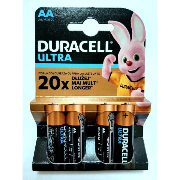 

Батарейка Duracell ULTRA (TURBO) LR 6, ЦЕНА ЗА УП. 4ШТ, блистер