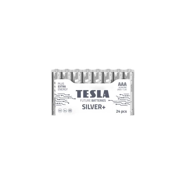 

Батарейки, щелочные TESLA BATTERIES AAA SILVER+ 24 MULTIPACK, LR03, ЦЕНА ЗА 24ШТ, в уп. 8*3*4см