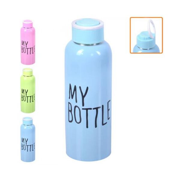 

Бутылка-поилка спортивная металл. "My bottle" 500мл (60шт)
