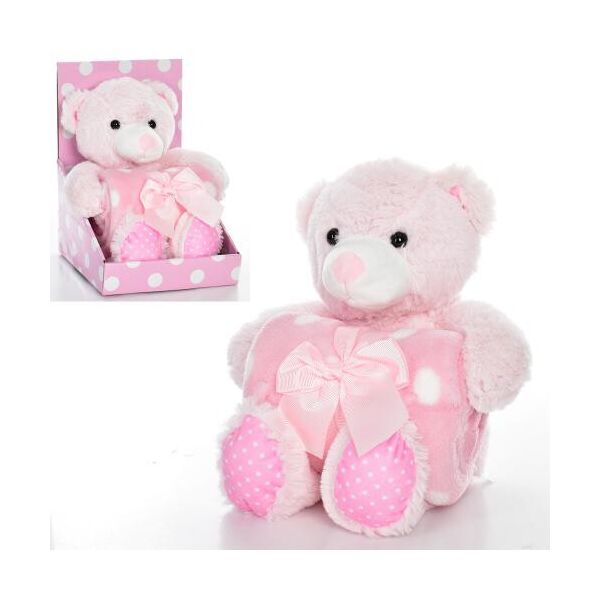 

Мягкая игрушка медведь 22см, размер средний, плед, кор. 18*26*19см (24шт)