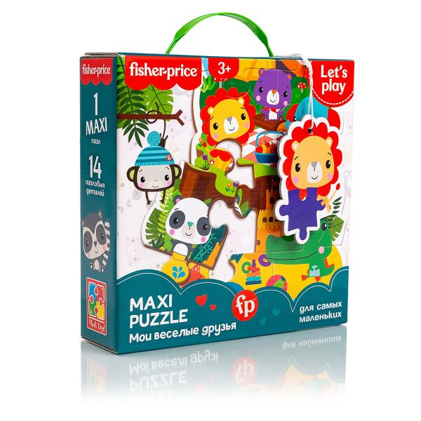 

Maxi puzzle "Fisher-Price. Мои веселые друзья" рус., в корр. 21*21*6см, Украина, ТМ Влады Тойс