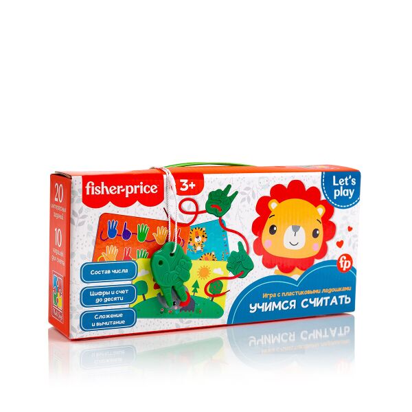 

Игра с пластиковыми долошками "Fisher-Price. Учимся считать" рус., в корр. 25*12*6см, Украина, ТМ Влады Тойс
