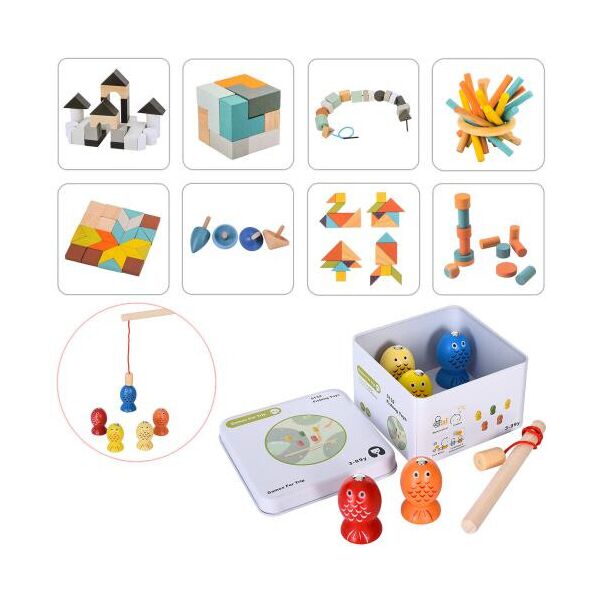 

Деревянная игрушка Игра, микс видов, в металл. корр. 9*5,5*9см (50шт)