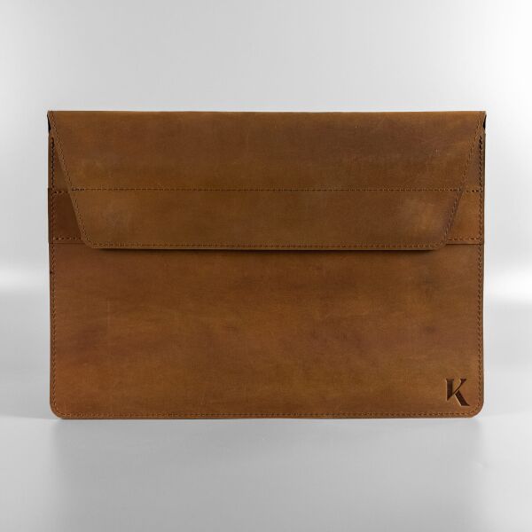 

Кожаный чехол для MacBook Pro 15". Кейс из натуральной кожи для Макбука Про коричневый винтажный