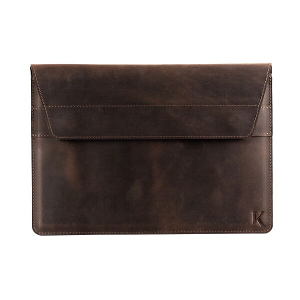 

Кожаный чехол для MacBook Pro 16" темно-коричневый винтажный. MacBook Case