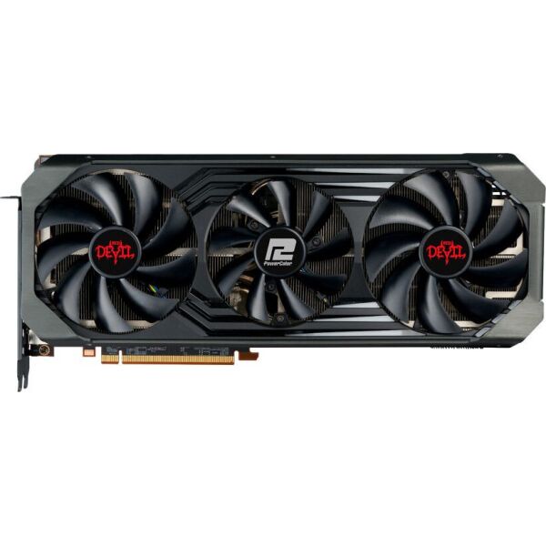 

Видеокарта AMD Radeon RX 6900 XT 16GB GDDR6 Red Devil PowerColor (AXRX 6900XT 16GBD6-3DHE/OC)
